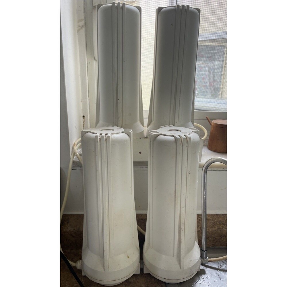 Countertop 4 Stage Home Drinking Water Filter w/ Carbon Filtration - White USED
